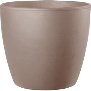 Deroma Egg Pot Pflanztopf, Ø 14 cm, Grafitfarbener Terrakottatopf für Pflanzen.