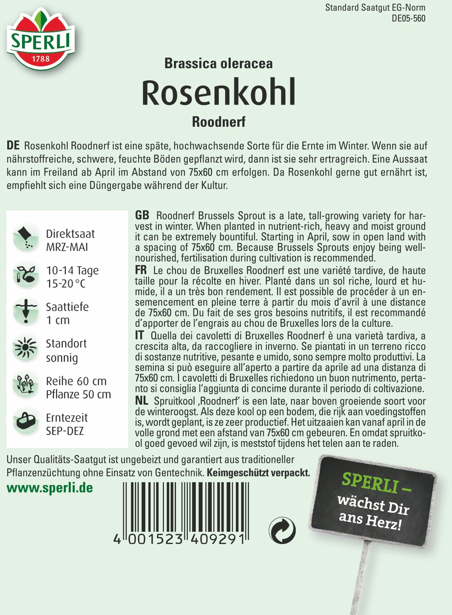 Sperli Rosenkohl "Roodnerf" kaufen bei OBI