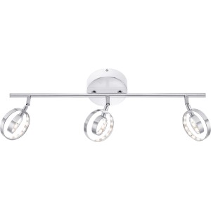 OBI LIGHTING 3er-LED-Spot Piave mit dekorativen Doppelringen aus Aluminium.