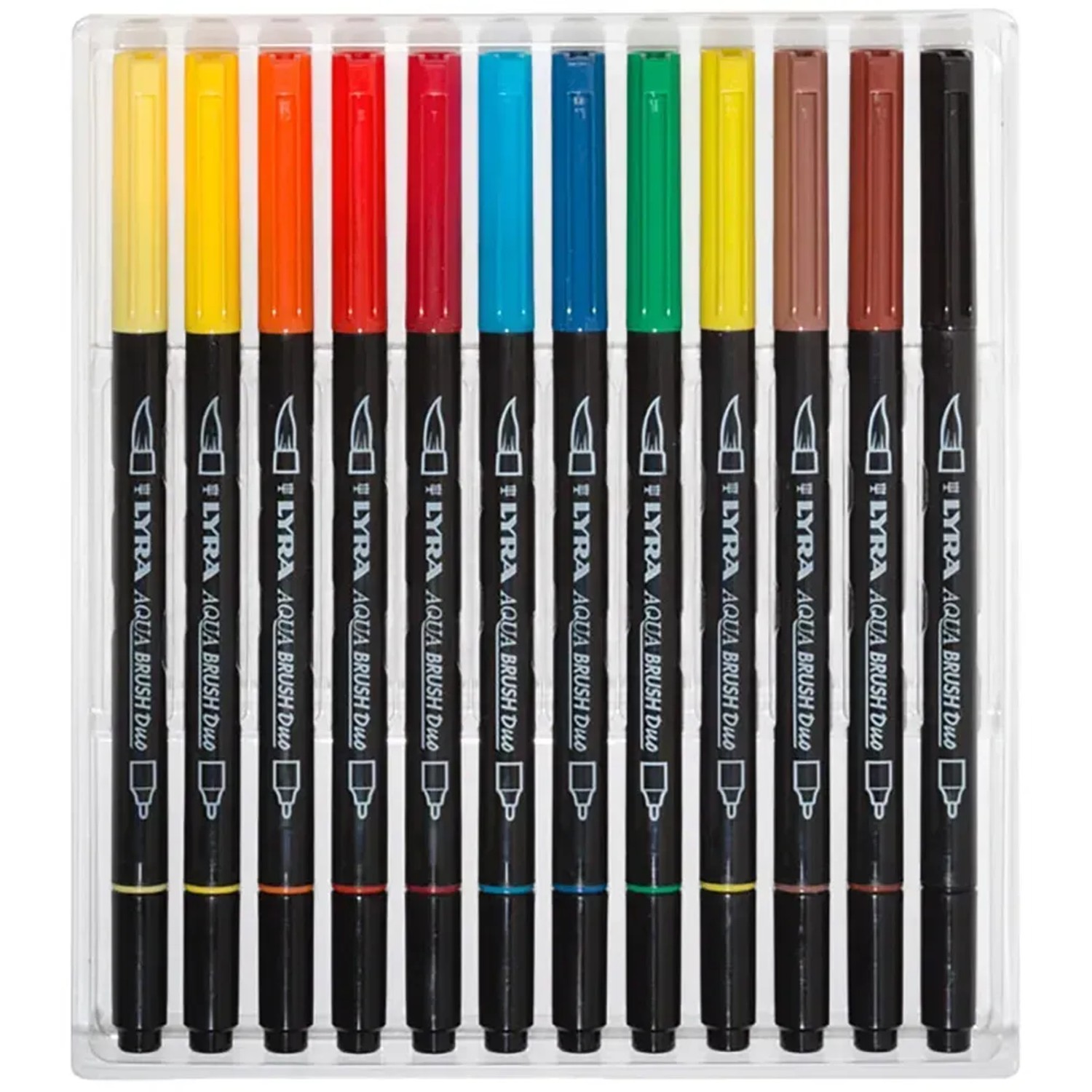 LYRA Aqua Brush Duo, 12 Stifte in verschiedenen Farben, ideal zum Malen und Zeichnen.