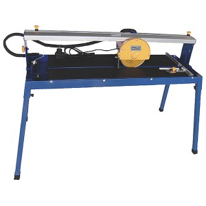 CMI Radial-Fliesenschneider 1200 W mit Diamant-Trennscheibe und klappbaren Tischbeinen.