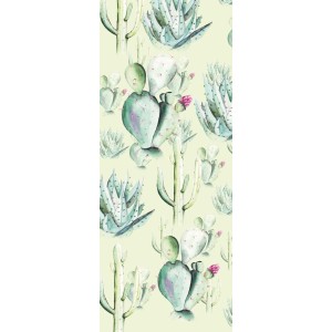 Komar Fototapete Vlies Cactus Green Panel, 100x250cm, mit Kaktus Motiv.