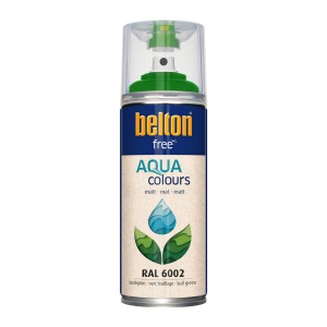 Belton Free AQUAcolours Buntlack RAL 6002 Laubgrün matt, 400ml Dose.
