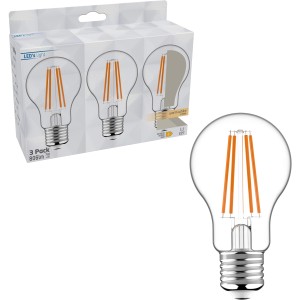 LED-Leuchtmittel E27 A60, 7W, 806lm im 3er-Set. Warmweißes Licht für Lampen & Leuchten.