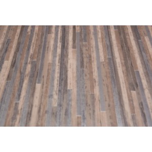PVC-Bodenbelag Social Weiß in Holzoptik, 300 cm breit.