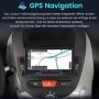 Junsun 7 Zoll Autoradio mit GPS Navigation im Armaturenbrett eines Autos.