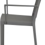 Grauer Siena Garden Lane Stapelsessel, 56x57x80 cm, ideal für Garten und Terrasse.