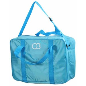 Blaue Connabride Kühltasche mit 24 l Volumen und Tragegurt.