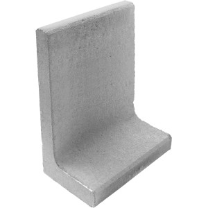 Grauer Diephaus L-Stein, 60x40x30x7 cm, unbewehrt, für Einfassungen und Mauersysteme.