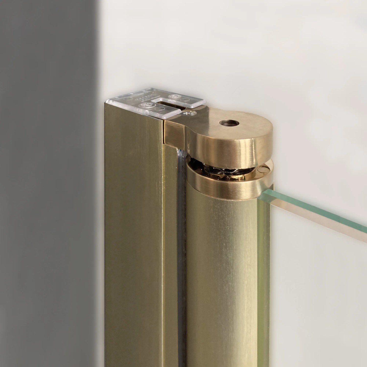 Breuer Drehtür Elana 2.0 für Nische Klarglas 200 cm x 100 cm Gold Anschlag R_3