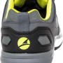 Grauer Albatros Ultratrail S3 Sicherheitshalbschuh, Rückansicht mit gelbem Logo.