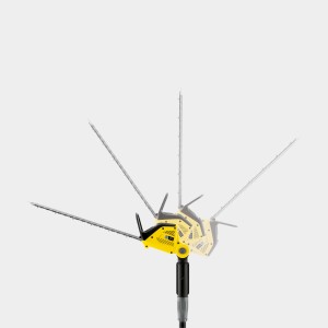 Kärcher Akku-Teleskop-Heckenschere PHG 18-45 Battery mit abwinkelbarem Schneidkopf.