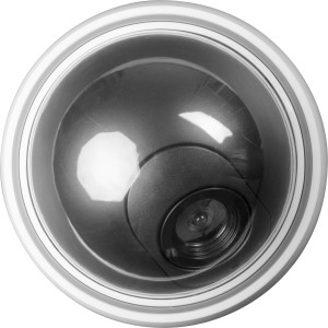 Dome Kamera Attrappe zur Überwachung, mit LED. Attrappe für Innenräume.