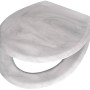 WC-Sitz Cavone II Marmor Grau von baliv mit Absenkautomatik aus Duroplast.