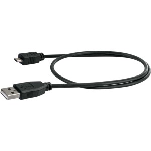 Schwaiger Micro USB Kabel: USB 2.0 A auf Micro B, zum Laden und Synchronisieren von Geräten.