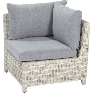 Lounge-Eckteil Rechts Springside Polyrattan Naturgrau
