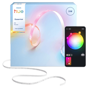 Philips Hue Gradient Essential Lightstrip 5m mit App-Steuerung für Farbverläufe.