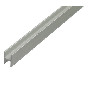 U-Profil Aluminium, 13,5x22x2000mm, silberfarben. Ideal für Konstruktionen und als Schutz.