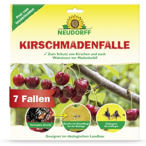 Neudorff Kirschmaden-Falle: Insektizidfreie Leimfalle zum Schutz vor Kirschmaden, 7 Stück.