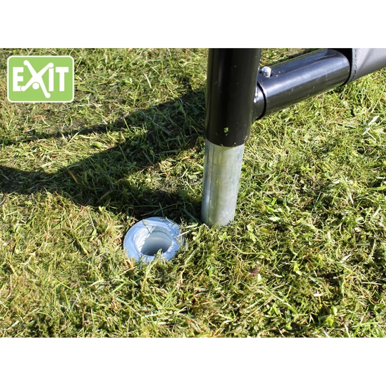 Detailaufnahme des Verankerungssystems für das EXIT Coppa Fußballtor.