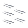 Emuca 5er Satz Schubladenführungen T30 Drop Locking Länge 550 mm Teilvollauszug Stahl Metallic Grau