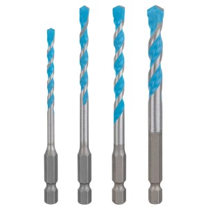 Bosch Bohrer-Set Expert Hex-9 Multi Construction Blau-Silber 4-tlg.