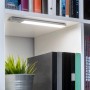 Emuca USB Wiederaufladbare LED Wandleuchte Kaus mit Bewegungssensor L240 mm Kunststoff und Aluminium Matt Eloxiert_3