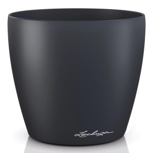 Lechuza Classico Color Pflanzgefäß, Ø 15cm, schiefergrau, für Innenräume.