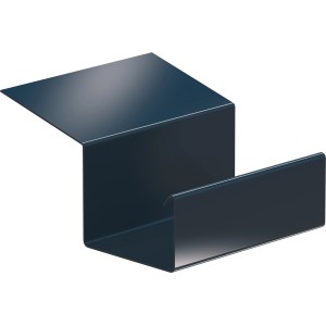 Verbinder für SDF Kastenrinne, Alu, Anthrazit, zur Verbindung von zwei Dachrinnen.