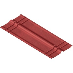 Onduline Firsthaube in Mattrot für Bitumenwellplatten, 1000x180mm.