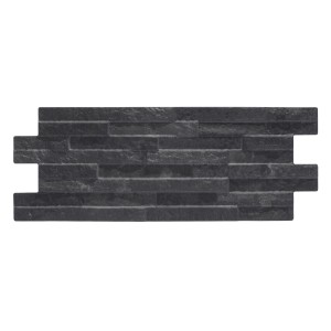 Klimex Verblender Feinsteinzeug UltraStrong Firenze 4D, 40x16 cm, Anthrazit. Wandverkleidung für Innen & Außen.