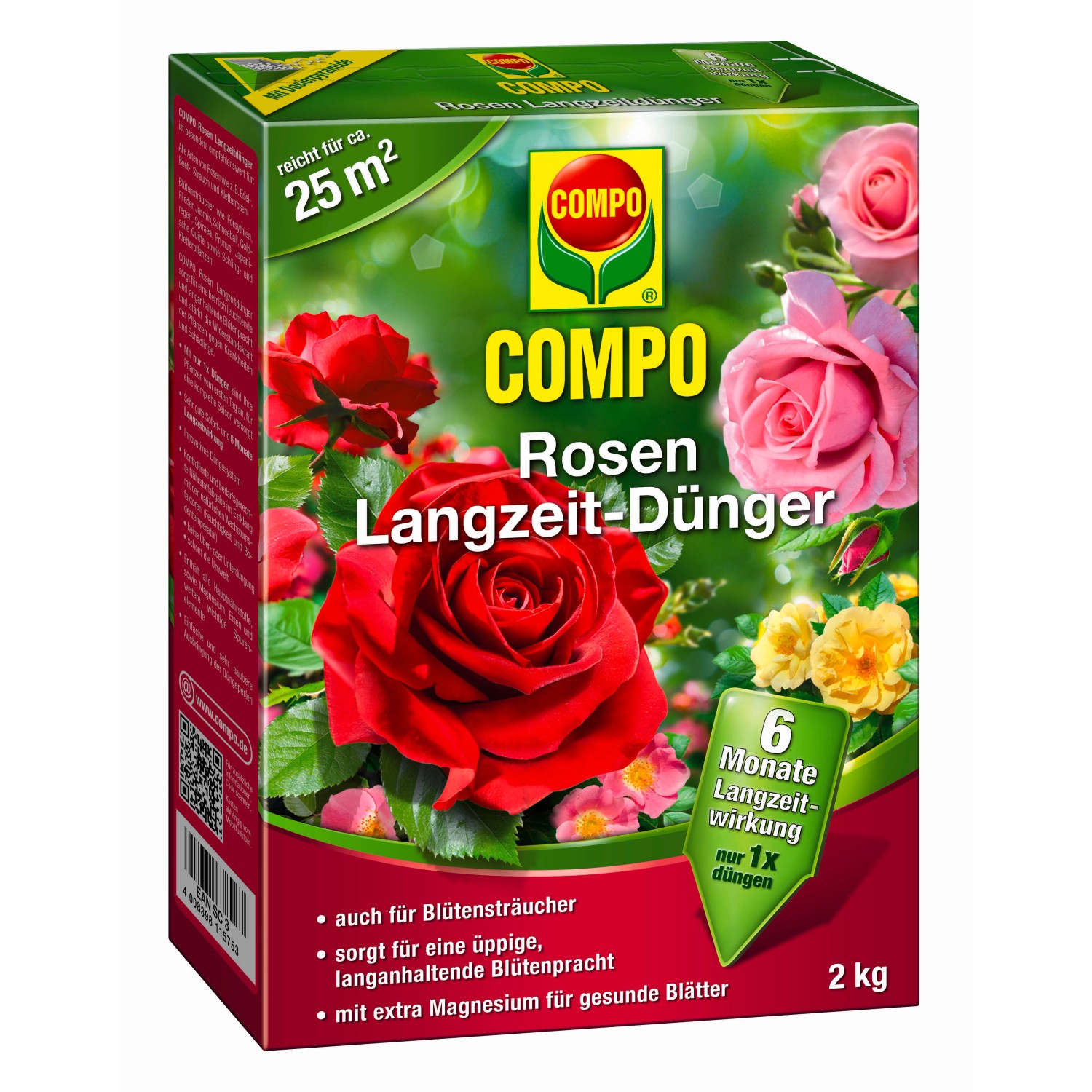Compo Rosen LangzeitDünger 2 kg kaufen bei OBI