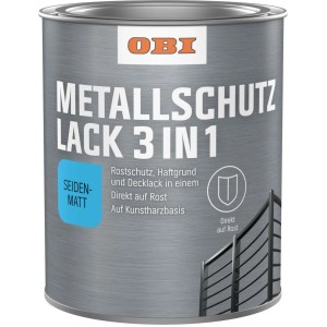 OBI Metallschutzlack 3in1 Braun seidenmatt 750 ml