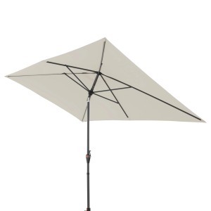 Doppler Balkonschirm MyZone, 200x300 cm, Natur, mit Kurbel. Rechteckiger Sonnenschirm für Balkon und Garten.