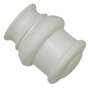 Weißer Gardinia Träger Nevada für Vitragestange, Ø 12 mm, aus Kunststoff.