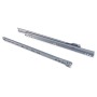 Emuca 5er Satz Schubladenführungen T30 Drop Locking Länge 550 mm Teilvollauszug Stahl Metallic Grau_2