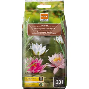 Sack OBI Teicherde 1.440 l mit Seerosen-Motiv für Wasserpflanzen und optimales Wachstum.