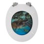 Sinobath WC-Sitz Oval mit Absenkautomatik Unterwasserwelt Universell Passend_4
