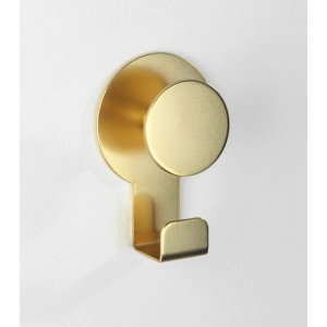 Wenko Wandhaken Blandas Edelstahl rostfrei 5 x 7.5 x 2.5 cm Gold Matt