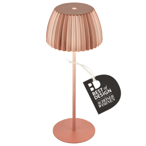 Brilo Akku-Tischleuchte Riffle Dimmbar Touch Kupfer