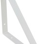 Weiße, matte Triangel Konsole 27,2x27,2 cm für Regale & Regalböden.