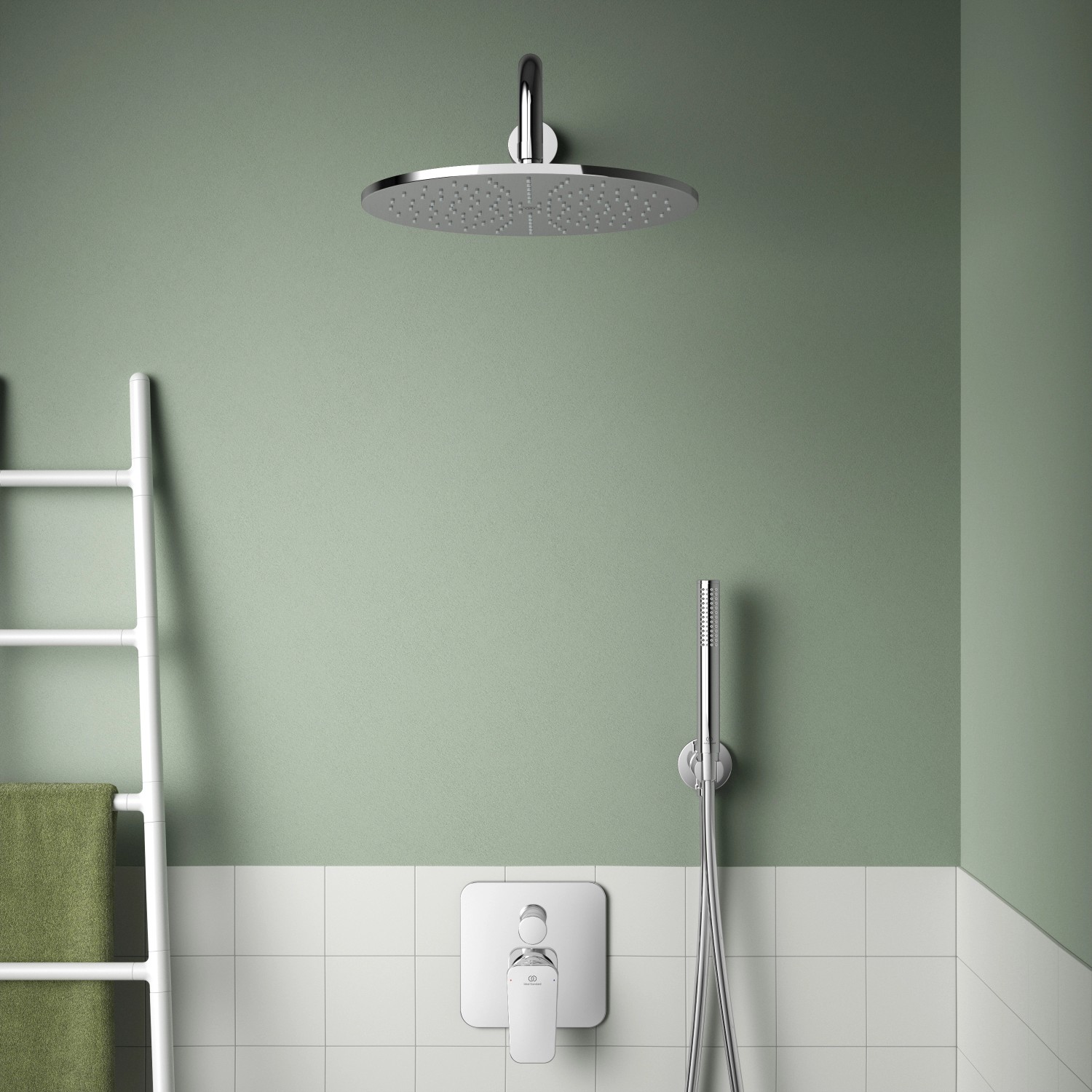 Ideal Standard Brausehalter Idealrain Atelier, rund, Chrom. Duschzubehör für Handbrause.