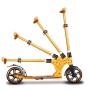 Oranger Six Degrees Aluminium Scooter mit Klappmechanismus, höhenverstellbar. Robustes Sport & Fitnessgerät.