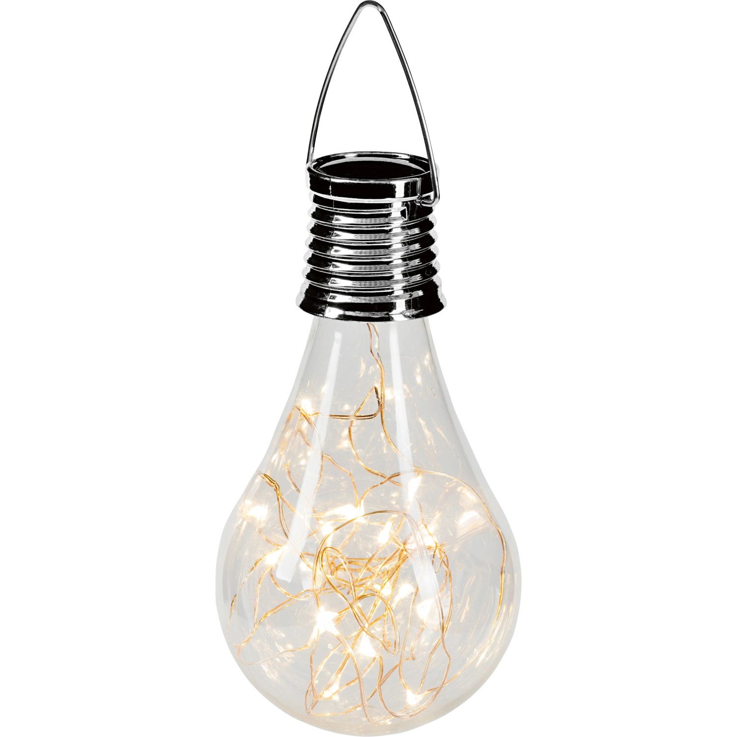 LED-Solar-Pendelleuchte Glühbirne mit integrierter Lichterkette kaufen bei OBI