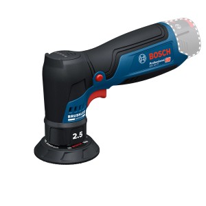 Bosch Professional GEX 12V-77 Exzenterschleifer in Blau und Schwarz.