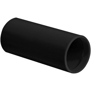 Schwarze E2 Elektro Steckmuffe für Elektro-Installationsrohre, 20 mm.