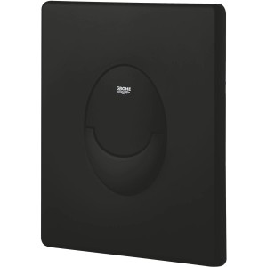 Grohe Start Drückerplatte in Matt Schwarz für WC-Spülung, 156x197 mm.