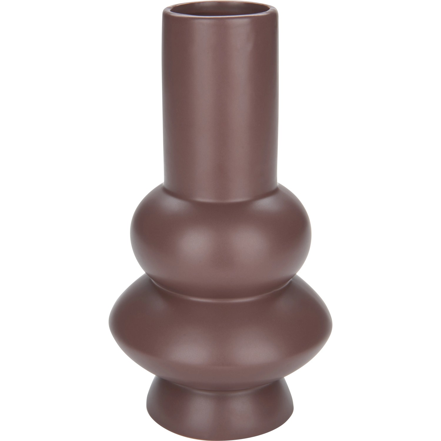 Burgunderrote Vase Midnight Mystery, 25,5 cm hoch, für Blumen und Deko.