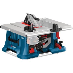 Bosch Professional Akku-Tischkreissäge GTS 18V-216 mit Tisch GTA 560 Solo, blau/silber.