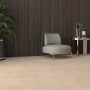 Verlegte, matte Bodenfliese Denver in Taupe, 30x60 cm, Feinsteinzeug mit Stuhl und Dekoration.